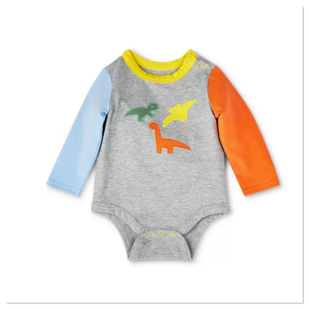 NB Baby Dinosaur Dino Onesie Romper Christian Robinson